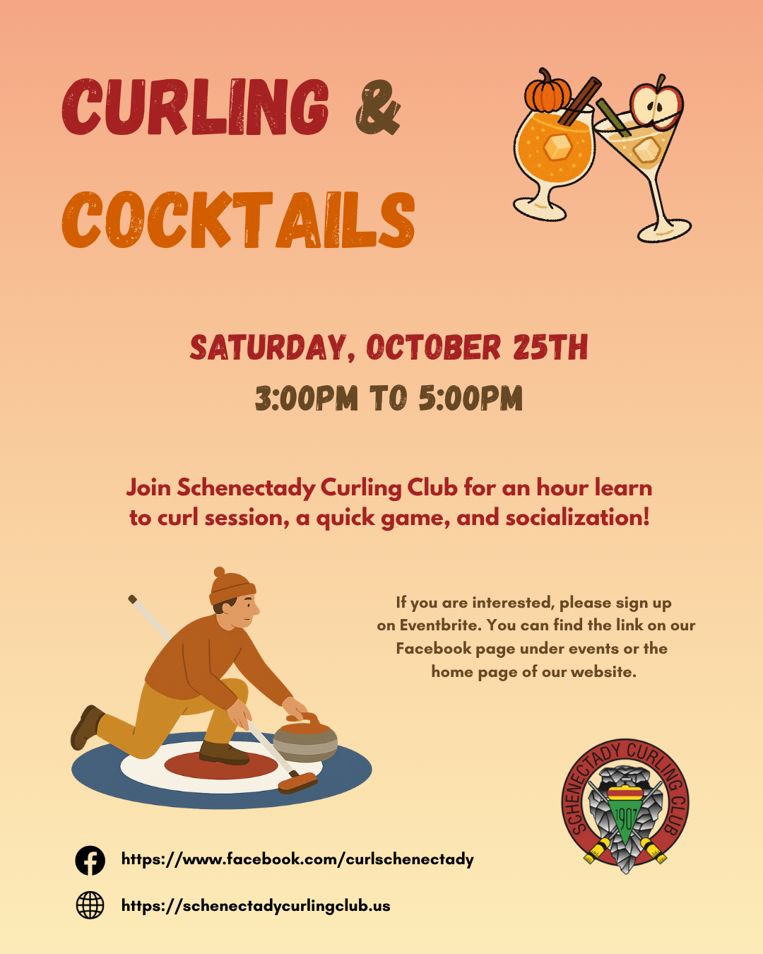 Curling and Cocktails Flyer 20251025